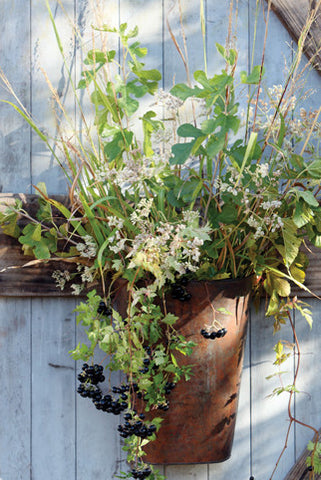 Rustic Metal Door Bucket