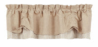 Natural Scalloped Valance